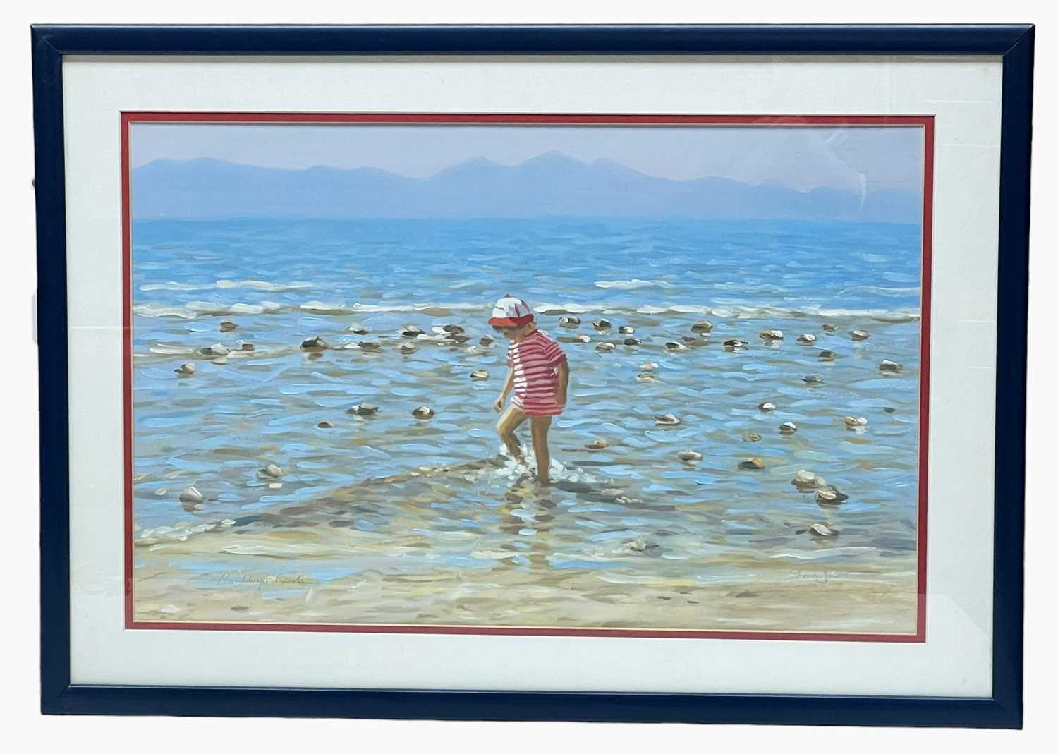‡ STEVEN JONES (1959-2017) acrylic - entitled, 'Llanddwyn Beach', signed in pencil, 35 x 54cms - Image 2 of 2