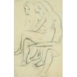 ‡ NINA HAMNETT (Welsh 1890-1956) pencil - entitled verso, 'Life Class', signed with initials,