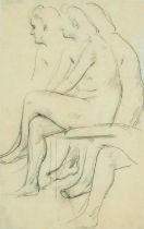 ‡ NINA HAMNETT (Welsh 1890-1956) pencil - entitled verso, 'Life Class', signed with initials,