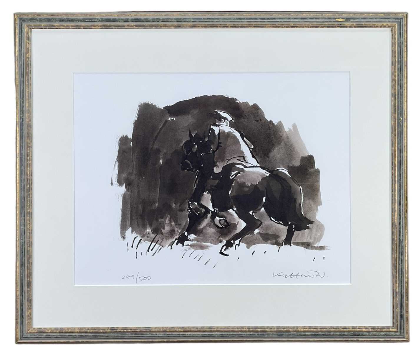 ‡ SIR KYFFIN WILLIAMS RA limited edition (249/500) print - Patagonian horse and rider, fully - Image 2 of 2