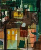 ‡ JOHN PIPER (1903-1992) screenprint by Sanderson on Sanderlin cotton - entitled verso, 'Stones of