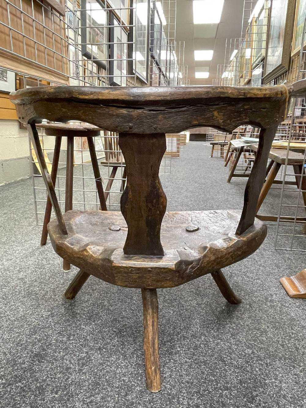WELSH ELM AND BEECH YOKE-BACK CHAIR, 18th Century, north Pembrokeshire or Cardiganshire, thick - Image 21 of 28