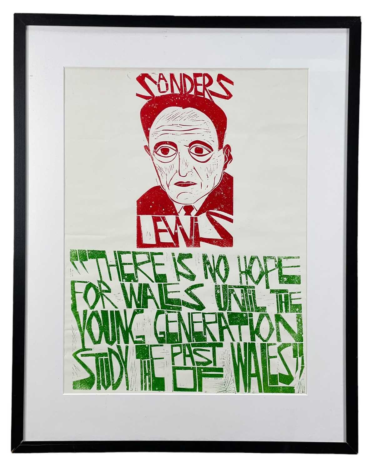 ‡ PAUL PETER PIECH (American-Welsh 1920-1996) three colour lithograph - quote from Welsh literary - Bild 2 aus 2