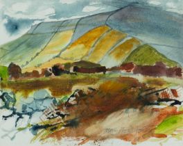 ‡ MARY LLOYD JONES (Welsh b.1934) watercolour - entitled verso, 'The Burren', signed and dated '