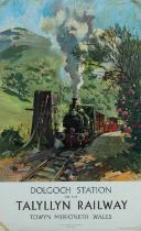 ‡ TERENCE CUNEO (1907-1996) poster - railway advertising for 'Dolgoch Station on the Tal-y-Llyn