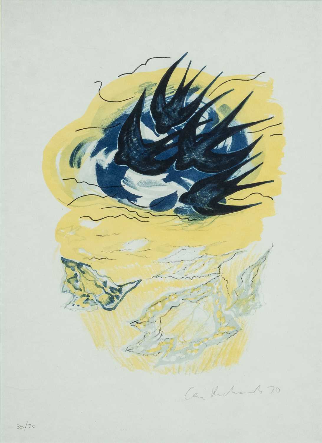 ‡ CERI RICHARDS (Welsh 1903-1971) limited edition (30/30) colour lithograph - 'Elegiac Sonnet I',