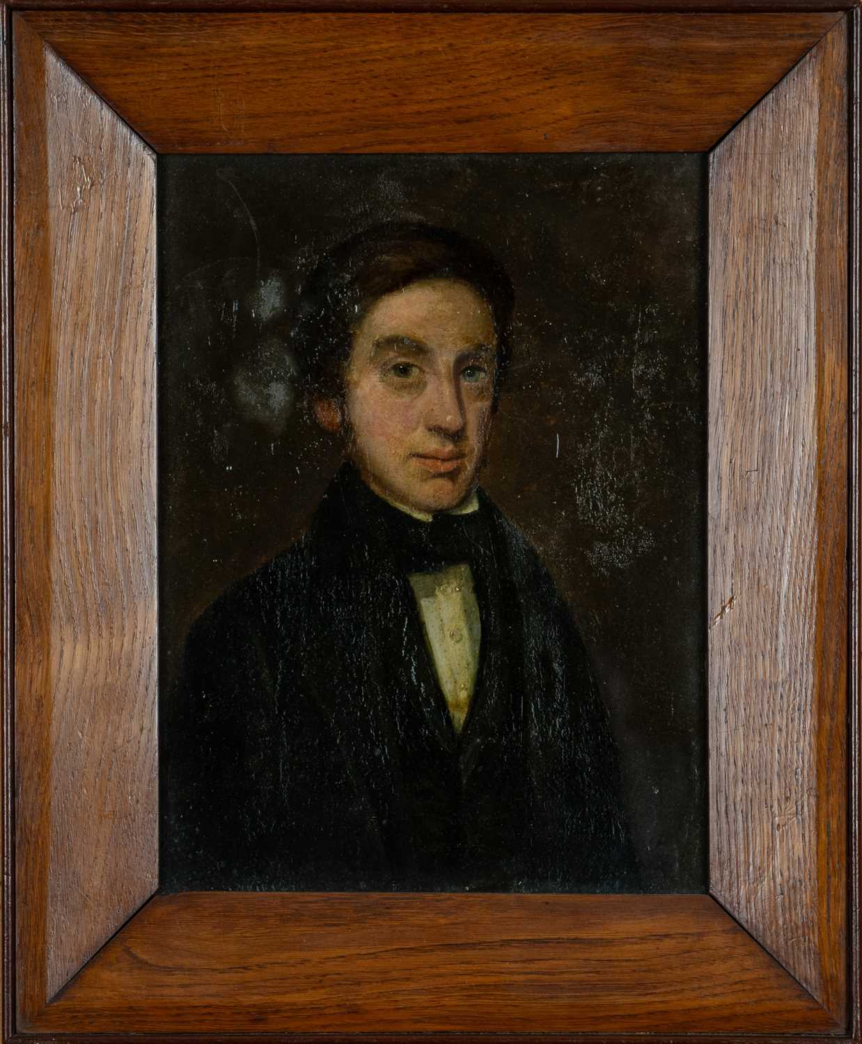 HUGH HUGHES (Welsh 1790–1863) oil on canvas - circa 1815-1820 half-portrait of John Hughes,