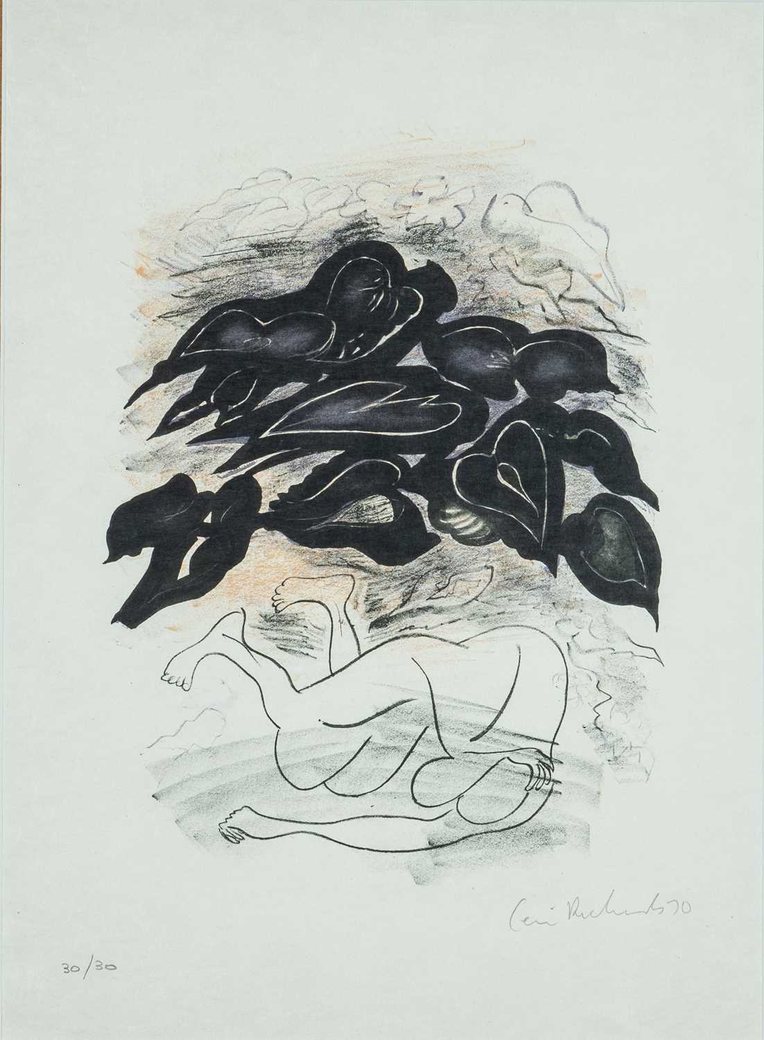 ‡ CERI RICHARDS (Welsh 1903-1971) limited edition (30/30) colour lithograph - 'Elegiac Sonnet II',