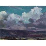 CHRISTOPHER WILLIAMS RBA (Welsh 1873-1934) oil on canvas - entitled verso 'Cloud Study over