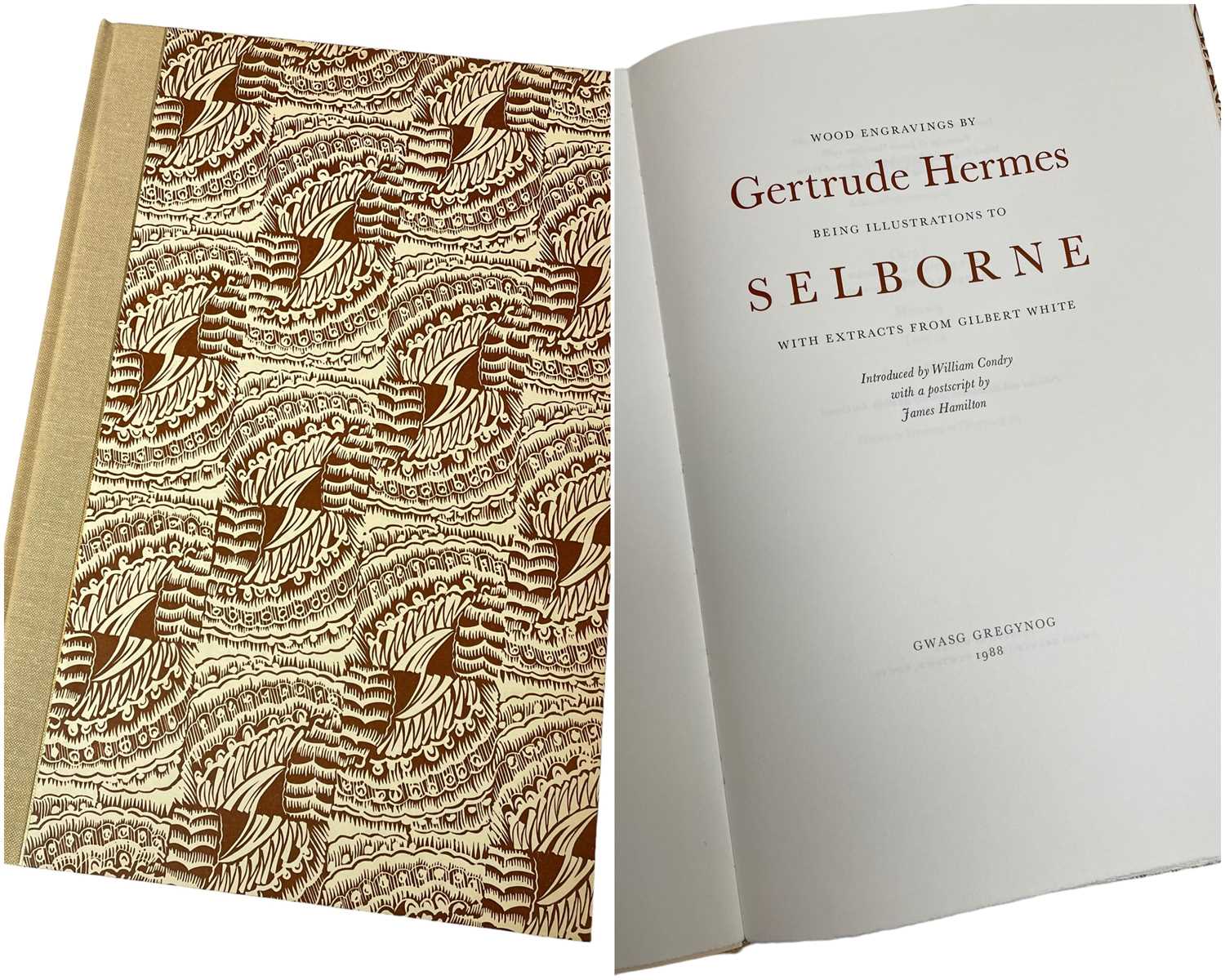 GWASG GREGYNOG PRESS: SELBORNE 1988 limited edition (60/200) 'Wood Engravings by Gertrude Hermes, - Image 2 of 3