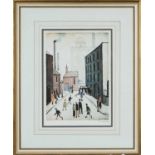 ‡ LAURENCE STEPHEN LOWRY RA (1887-1976) offset lithograph printed in colours - 'Industrial Scene',