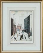 ‡ LAURENCE STEPHEN LOWRY RA (1887-1976) offset lithograph printed in colours - 'Industrial Scene',