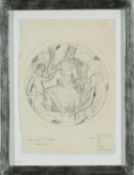 ‡ ERIC GILL (1882-1940) pencil - sketch for The Midland Hotel mural, Morecambe Bay, 1932,