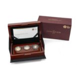 ROYAL MINT THE SOVEREIGN 2016 THREE-COIN GOLD PROOF SET, Limited Edition (275/750), comprising