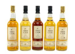RARE COLLECTION OF SINGLE CASK MALT WHISKY, including two bottles of 31yo 1972 Macduff Speyside,