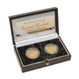 ROYAL MINT THE 100TH ANNIVERSARY OF THE ENTENTE CORDIALE 1904 GOLD SET, Limited Edition (98/600),