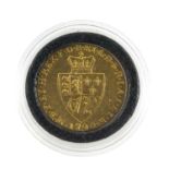 GEORGE III GOLD 'SPADE' GUINEA, 1790, fifth laureate head right, 7.9gms, in capsule Provenance: