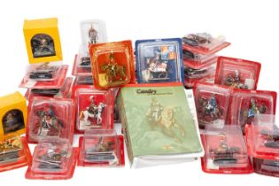 DELPRADO EQUESTRIAN FIGURINES,depicting cavalry of the Napoleonic Wars, all in blister packs,