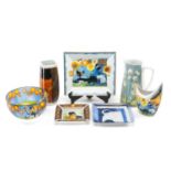 COLLECTION OF ROYAL WORCESTER & GOEBEL PORCELAIN/GLASSWARE including, Royal Worcester 'Little Daffs'