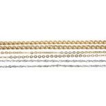 9CT GOLD CURB LINK CHAIN, 45cms long, 5.3gms, silver chain and yellow metal chain (3) Provenance: