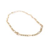 9CT GOLD CURB LINK CHAIN, 48.5cms long, 9.2gms Provenance: private collection Torfaen County Borough