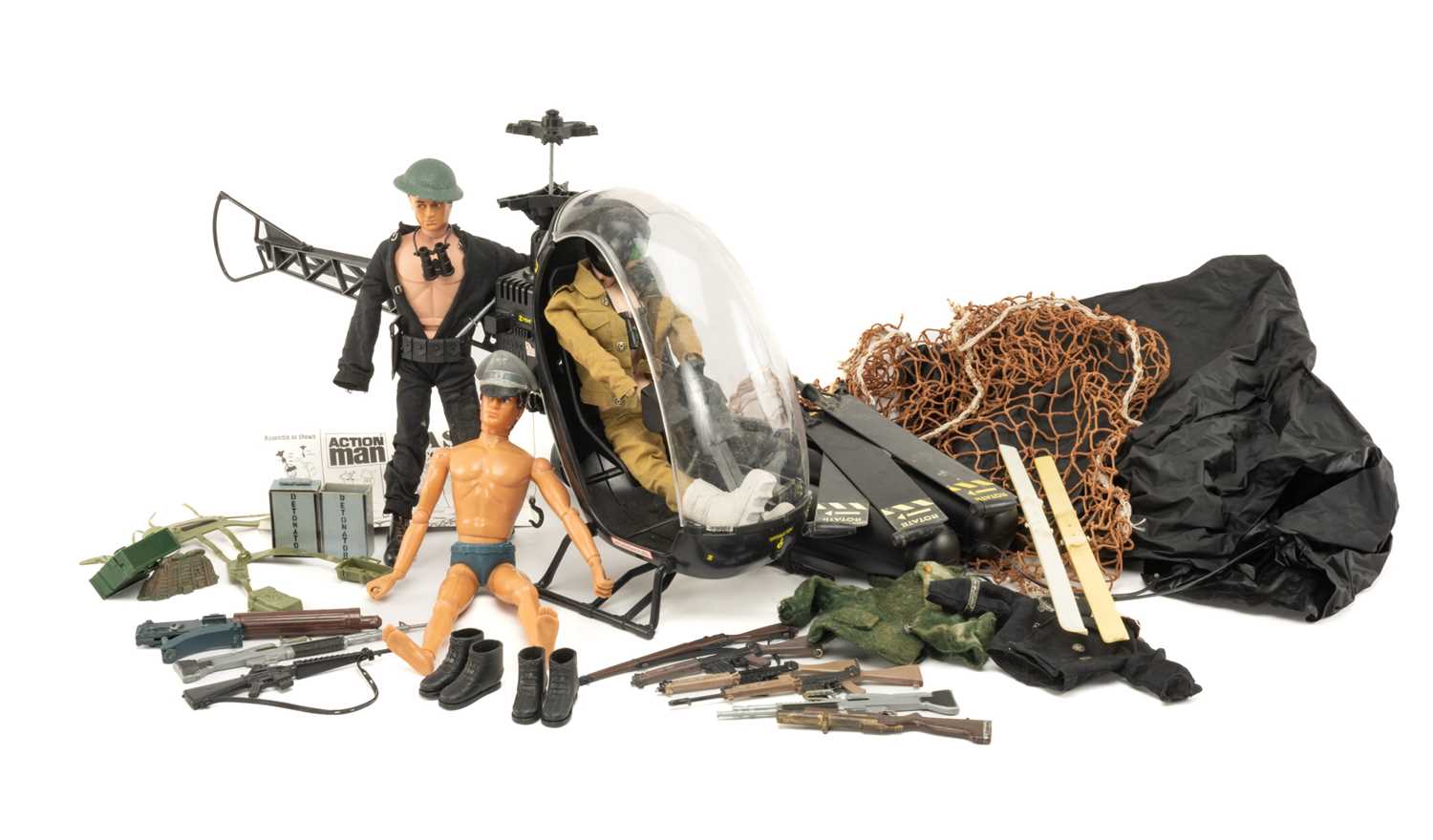 ACTION MAN COLLECTION, including three Action Man figures, two of which marked Palitoy 1964, and the - Image 2 of 2