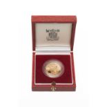 ELIZABETH II GOLD 'THE 1986 PROOF SOVEREIGN', with Certificate of Authenticity, No 01212, in box