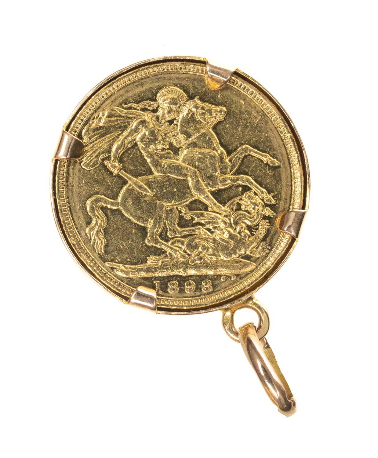 VICTORIA GOLD SOVEREIGN, 1883, Sydney Mint, in untested yellow metal pendant frame presumed 9ct,