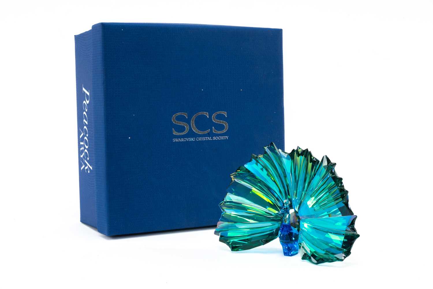 SWAROVSKI CRYSTAL 2015 ANNUAL EDITION PEACOCK ARYA, model no.5063694, approx. 11 (h) x 15cms (w) - Image 2 of 2