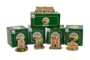 COLLECTION OF LILLIPUT LANE BRITAIN'S HERITAGE MODELS including, Round Tower Windsor Castle,