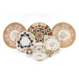 ASSORTED COLLECTABLE BONE CHINA, comprising Royal Crown Derby 1128 pattern Imari cake stand,