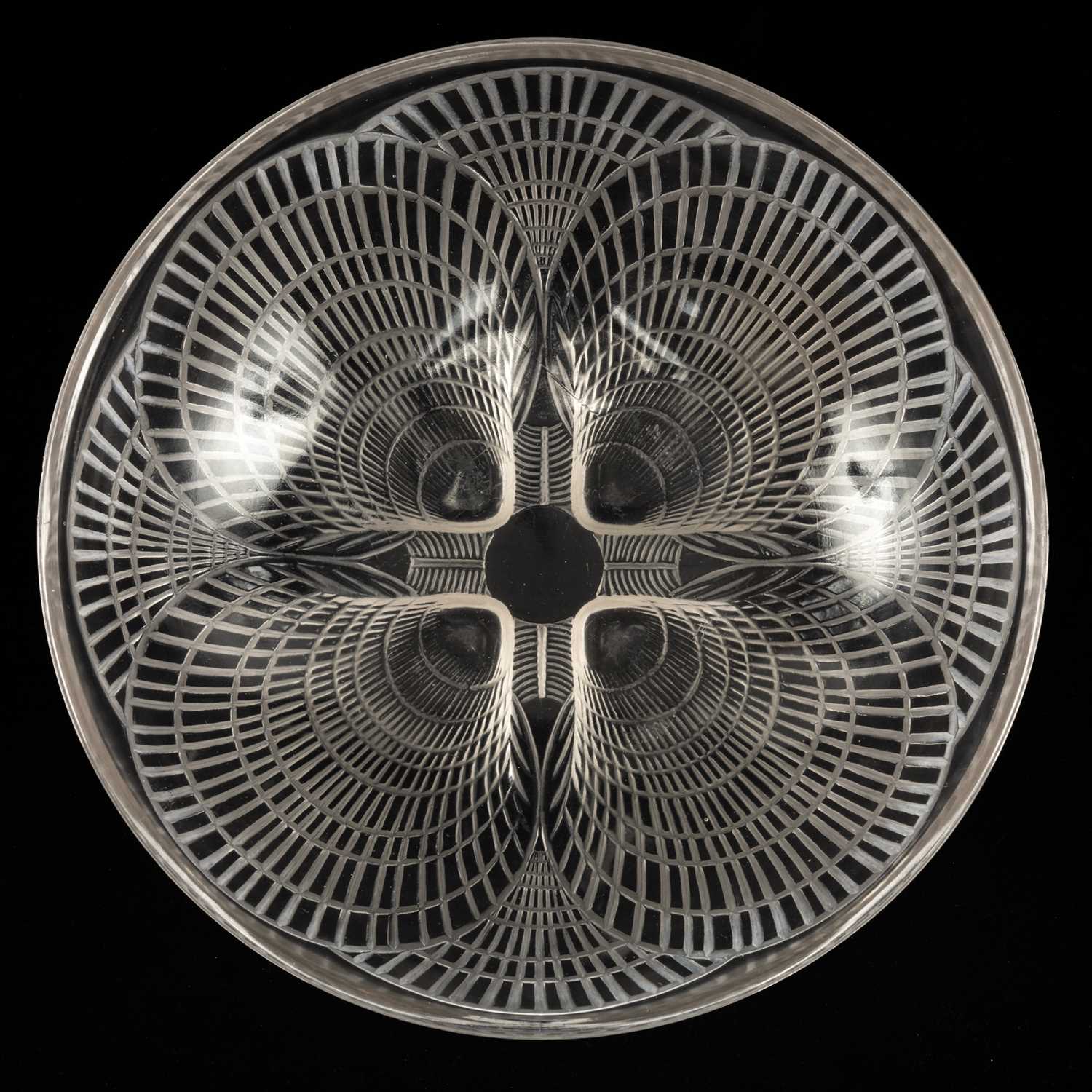 LALIQUE CLEAR GLASS 'COQUILLES' BOWL, base with moulded 'R.Lalique' mark, 24cm diam. Provenance: - Image 2 of 3