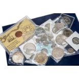 ASSORTED COLLECTABLE COINS including 'Admiral Gardner' shipwreck cash coin with COA, various USA