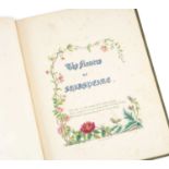 GIRAUD (JANE ELIZABETH) The Flowers of Shakespeare, original embossed green cloth gilt, with