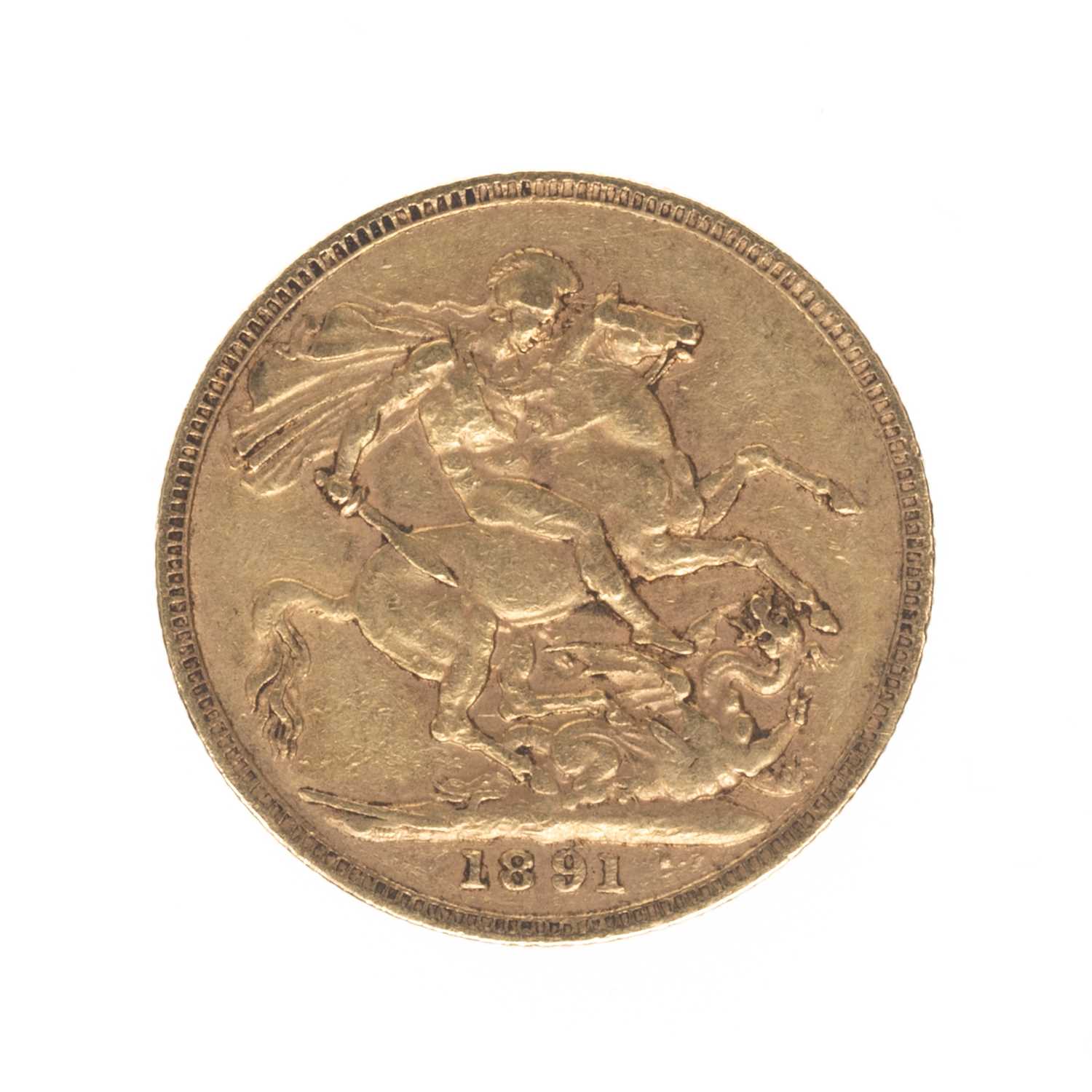 VICTORIAN GOLD SOVEREIGN, 1891, Jubilee head, 7.9gms Provenance: private collection