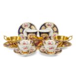 ASSORTED MODERN BONE CHINA, including pair Aynsley "Orchard Gold" teacups and saucers, pair