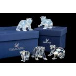 COLLECTION OF SWAROVSKI CRYSTAL including, pair of white opal companion Bear Cubs, model no.1080774,