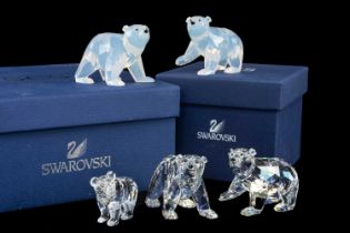 COLLECTION OF SWAROVSKI CRYSTAL including, pair of white opal companion Bear Cubs, model no.1080774,