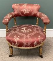 A REGENCY STYLE TUB CHAIR, 66 (h) x 58cms (diam.) - (amended description) Provenance: private