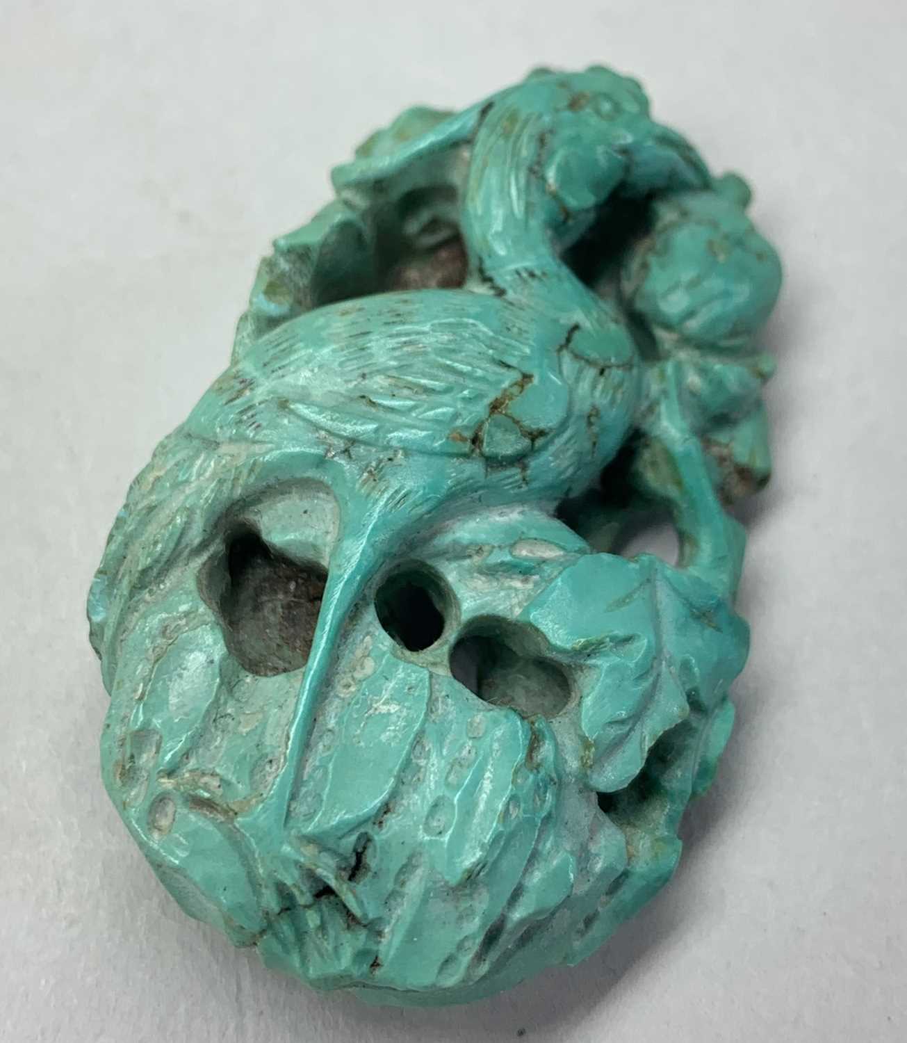 GROUP OF CHINESE & ASIAN HARDSTONES, comprising celadon jade liondog or dog of fo seal 42mm, - Image 6 of 8
