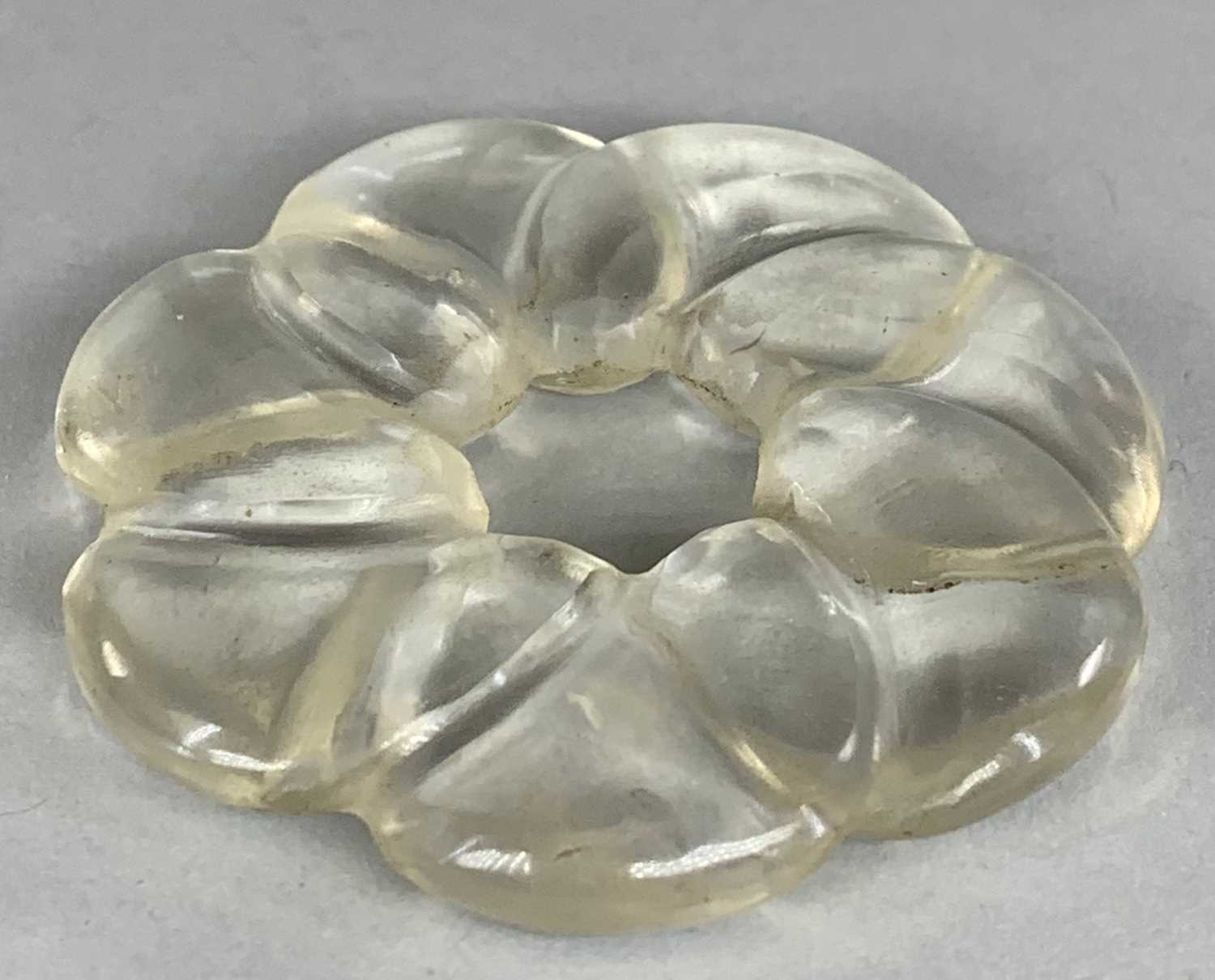GROUP OF CHINESE & ASIAN HARDSTONES, comprising celadon jade liondog or dog of fo seal 42mm, - Image 7 of 8