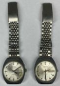 TWO SEKONDA SLAVA 2427 1970'S WRISTWATCHES, each having stainless-steel case, circular silvered