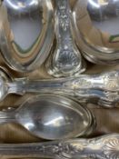 EPNS SHEFFIELD KINGS PATTERN CUTLERY, canteen for twelve persons, approx. 86 pieces Provenance: