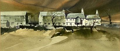 MALCOLM EDWARDS (Welsh b. 1934) watercolour - entitled 'Fell Foot Farm, Little Langdale', signed and