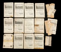 THE FOOTBALL CLUB HOUSE: THIRTEEN CARDIFF CITY PROGRAMMES FROM 1946 SEASON including Cardiff vs.