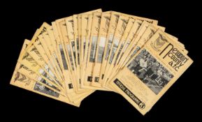 THE FOOTBALL CLUB HOUSE: NEWPORT COUNTY AFC PROGRAMMES FROM SEASON 1952 - 1953, sequentially