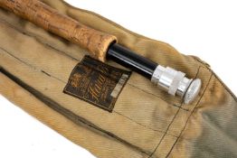 THE FISHING CLUB HOUSE: HARDY 'THE BROWN HOUGHTON' PALAKONA THREE-PIECE SPLIT CANE TROUT ROD, with