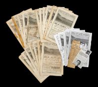 THE FOOTBALL CLUB HOUSE: CARDIFF CITY PROGRAMMES OF SEASONS 1944 - 1945, including Cardiff City