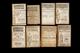 THE FOOTBALL CLUB HOUSE: EIGHT EARLY EVERTON PROGRAMMES to include joint issue programme dated