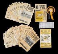 THE FOOTBALL CLUB HOUSE: NEWPORT COUNTY AFC PROGRAMMES FROM SEASONS 1958 - 1960, vol. IX no. 1-27 (